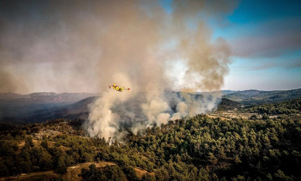Κρήτη: Φωτιά στο Ηράκλειο στην περιοχή Προφήτης Ηλίας